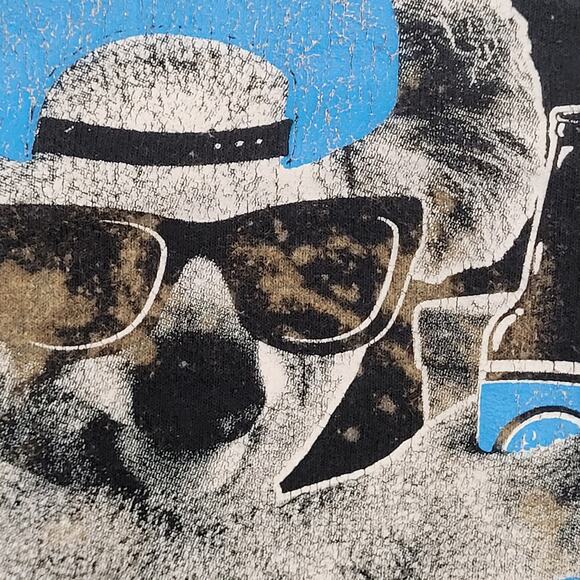 Vintage Funny Koala Party Sweatshirt M 22x23 Baggy Crop Bleached - Picture 11 of 11